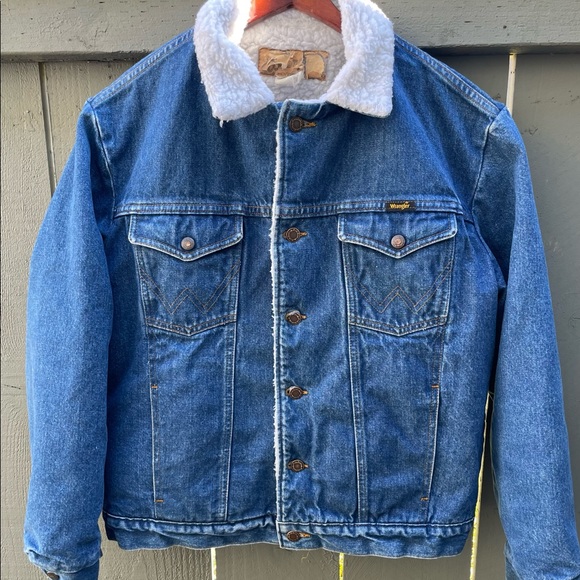 Wrangler Other - Vintage wrangler denim Sherpa jacket